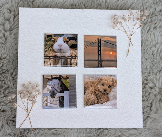 正方形フォトマグネット (4ピース)